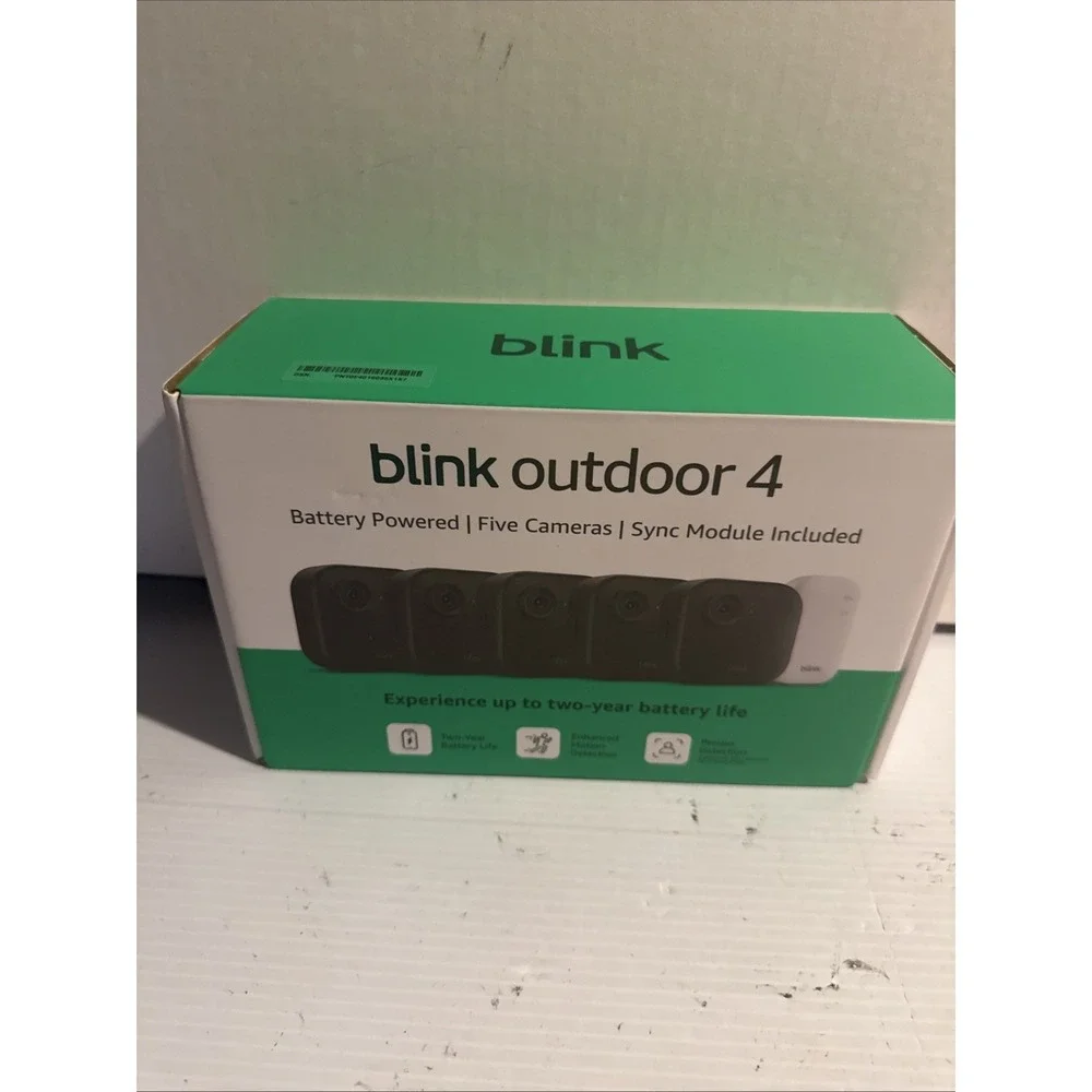 BRAND NEW BLINK Outdoor 4 (4th Gen) 5-Camera Security System w/ Sync Module Core